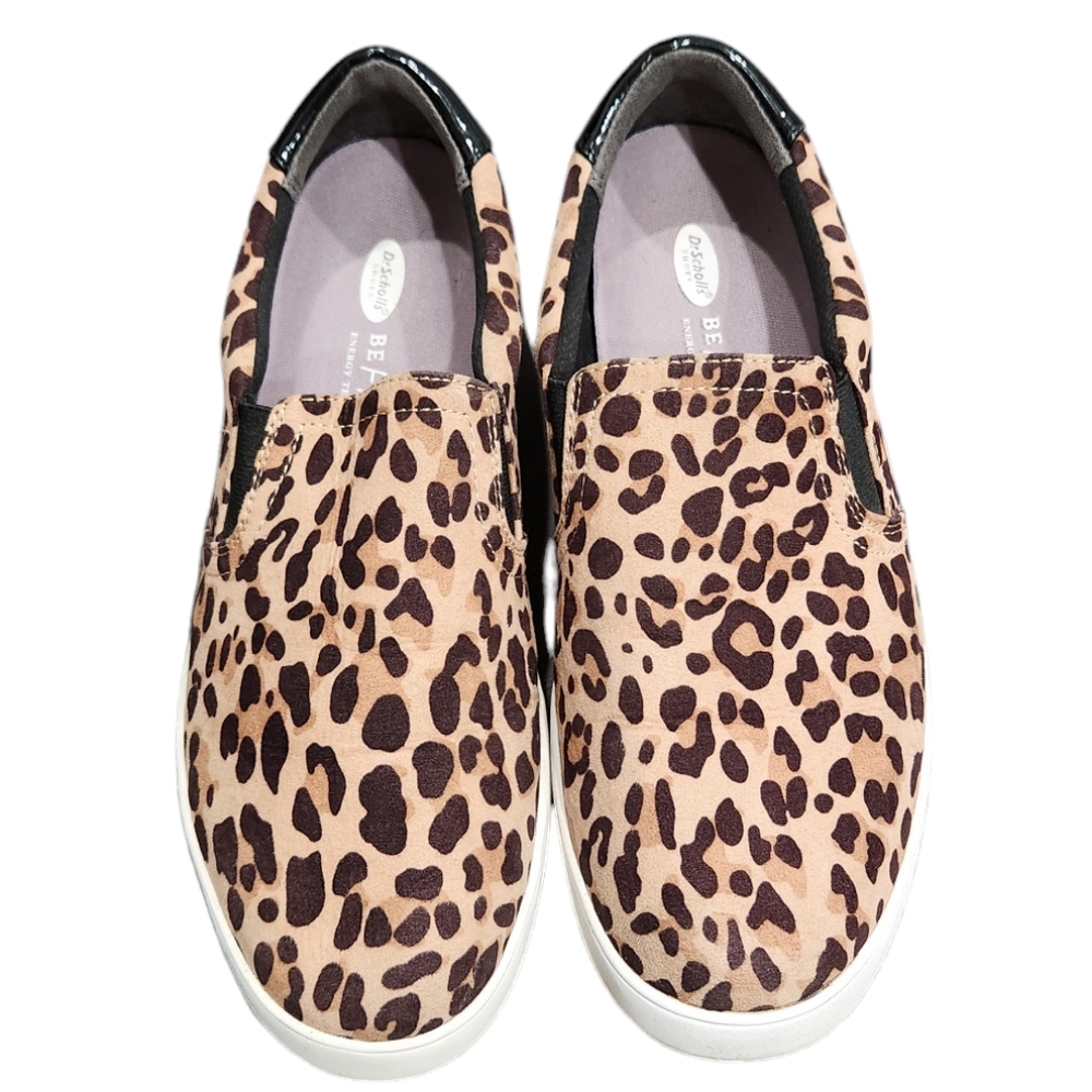 Dr Scholls Be Free Wander Up Animal Print Slip On Sneakers Loafer 8.5